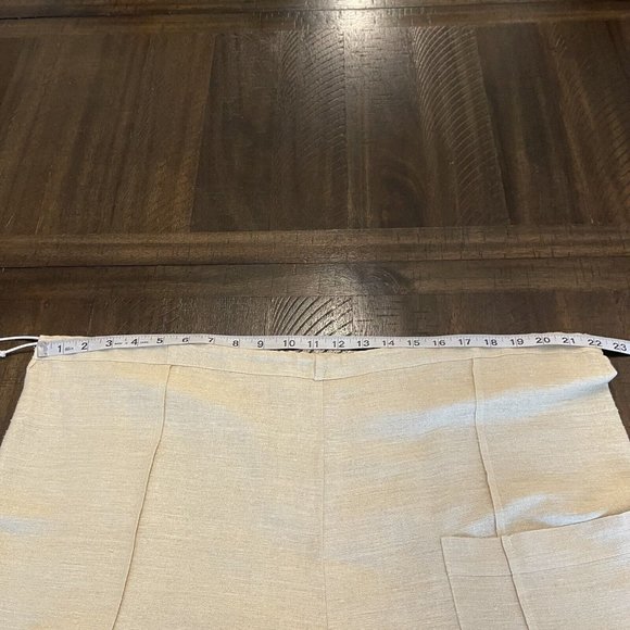 Gypsy By Karen Fowler Beige 100% Linen Drawstring Waist Ankle Pants OS Lagenlook - Picture 7 of 11